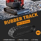 Rubber Tracks With 180 72 37mm Size For Mini Excavator Agt H12  H12  Dm12-c  H15