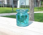Scarce Light Aqua Cd 1080 No Embossing Spool Knob Style Glass Insulator