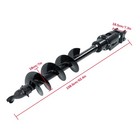 200mm Diameter Auger Drill Attachment Fits 1-1 5 Ton Mini Excavator
