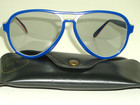 58mm Vintage B l Ray-ban Photochromic Red blue white Stripe Vagabond Sunglasses