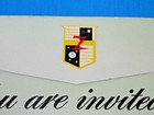 Vtg Nos Zenith Advertising Display Royalty Television Invite 33  X 19  Stand Up