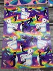 Vtg Lisa Frank Seal Stationary Stickers Pencil Tape Rare Complete  Rainbow Reef