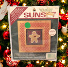 Sunset Frame Christmas Felt Applique Kit  18062  gingerbread Kid Frame 