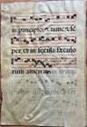 1649 Antiphonal Music Leaf - Illuminated Manuscript - Double Sided Vellum Hymnal