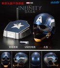 Us    Avengers Captain America 1 1 Wearable Helmet Mask Cosplay Prop Display 1pc