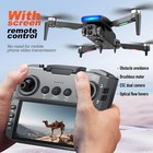 8k Gps Fpv Drone With Screen Remote  Dual Camera Foldable Quadcopter   Battery