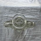 Vintage Clear Sun Face Glass Bottle Bud Vase Celestial Mod Dep Bottle