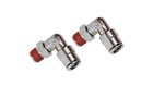 1 8  Hose X 1 8  Npt Push To Connect 90 Degree Swivel Elbow Fittings - 2 Pack