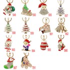 New Rhinestone Cz Handbag Christmas Charm Pendant Keychain Bag Keyring Key Chain