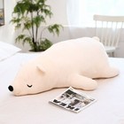35-110cm Polar Bear Plush Doll  Soft Stuffed Sleeping Bear Pillow Animal Toys  7