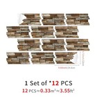 12 Pcs Vintage Woodgrain Stickers peel And Stick 4 72x9 68 In Tiles skin 