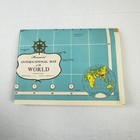 1950 s Hhammond International Map Of The World - 50  X 33 