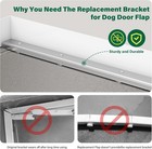 Large Aluminium Alloy Dog Door Flap Replacement Bracket For Petsafe Dog Door
