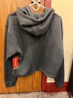 Nwt Wnba Washington Mystics Large Gray Womens Crop Hoodie Sweatshirt Basketball