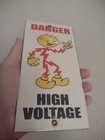 Vintage Reddy Kilowatt Porcelain Electricity Power Company Sign General Electric