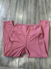 Gottex Pink Ankle Leggings Women s S High Rise Stretch Pockets Athleisure