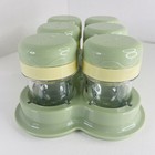 Nutribullet Baby Food Storage 6-cup Set With Base 3 Oz Capacity Green