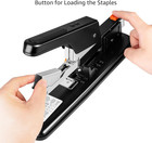 Heavy-duty Stapler  90 Sheets High Capacity  Non-slip  Large Office Stapler With
