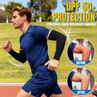 Pffy 4 Pairs Arm Sleeves Cooling Uv Protection One Size  4 Black