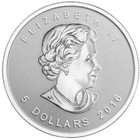 2016 Timber Wolf Privy Canadian Maple Leaf Silver Reverse Proof Coin