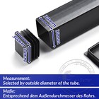 Square Plastic End Caps Tube Inserts Bungs Blanking Plugs Furniture Chair Feet