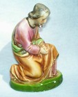 Vtg Rare Large Old Antique Chalk Joseph Christmas Nativity Manger Scene Figurine