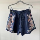 Nwt zimmermann Rhiannon Belted Floral-print Linen Shorts Size Au1