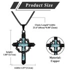 Men s Religious Crown Of Thorns Cross Necklace Christian Crown Cross Pendant
