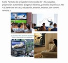 120  Motorized Projector Screen Electric Diagonal Automatic Projection 4 3 Hd Mo