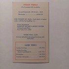 Nhl New York Rangers 1969-70 Pocket Schedule Home Games Ex  Condition