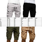Men Casual Chino Cargo Shorts Pants 6-pockets Summer Beach Trousers