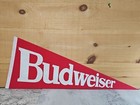 Lot Of 3 Vintage 70s Budweiser Beer   Bud Man Mascot Advertising Pennants 30  L