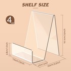 4 Pack Acrylic Book Stand  Book Holder For Display  Clear Easel Stand For Dis   