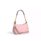 Coach Teri Shoulder Bag In Signature Canvas gold powder Pink New Cal51