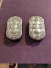 Vintage Pair Of Gorham Sterling Silver Hand Brushed Engraved W letter B