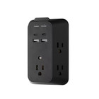 Surge Protector Wall Outlet Extender 5 Outlets 4 Usb Ports 1225 Joules 15 Amp