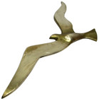Vintage Brass Seagull Bird Hanging Wall Decor 16  X 6 