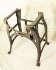 Vtg Antique Factory Machine Cast Iron Legs Base Stand Table Industrial Steampunk