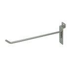 100 Chrome 8  Slatwall Peg Hooks Slat Wall Retail Display 6mm Diameter Tubing
