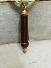 Magnifying Glass Antique Brass With Wooden Handle Handheld Tabletop Decorative