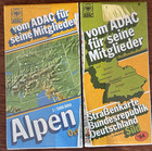 Collection Of Four  4  Alpine Travel   Tourism Maps  Vintage European Alps Gifts