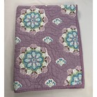 Pottery Barn Kids Purple Brooklyn Mandala Baby Crib Blanket Quilt