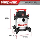 Shop-vac 6 Gallon Wet dry Vacuum  5 0 Peak Hp  Stainless Steel Tank