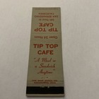 Vintage Matchbook Cover Matchcover The Tip Top Cafe San Bernardino Ca