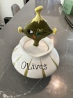 Vtg 1958 Holt Howard Pixie Ware Olives Jar W Pick Ceramic Japan Martini Cocktail