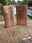 1 Kilo Solid Copper Bullion Bar  999 Pure Fine Hand Poured By Legion 10 Metal F2