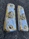 1911 45 38 Super Full Size Aguila Gold Gun Pistol Grip Cachas   24k Screws