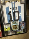 Lionel Messi Signed Argentina Adidas Authentic Jersey W   leo   beckett  -framed