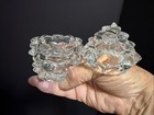 Tiffany   Co  Leaded Crystal Pinecone 2 Piece Trinket Box Candle Holder Votive