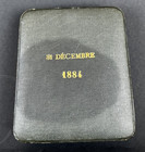 Antique French Niello Decorated 950 Silver Cigarette Case And Vesta Match Safe